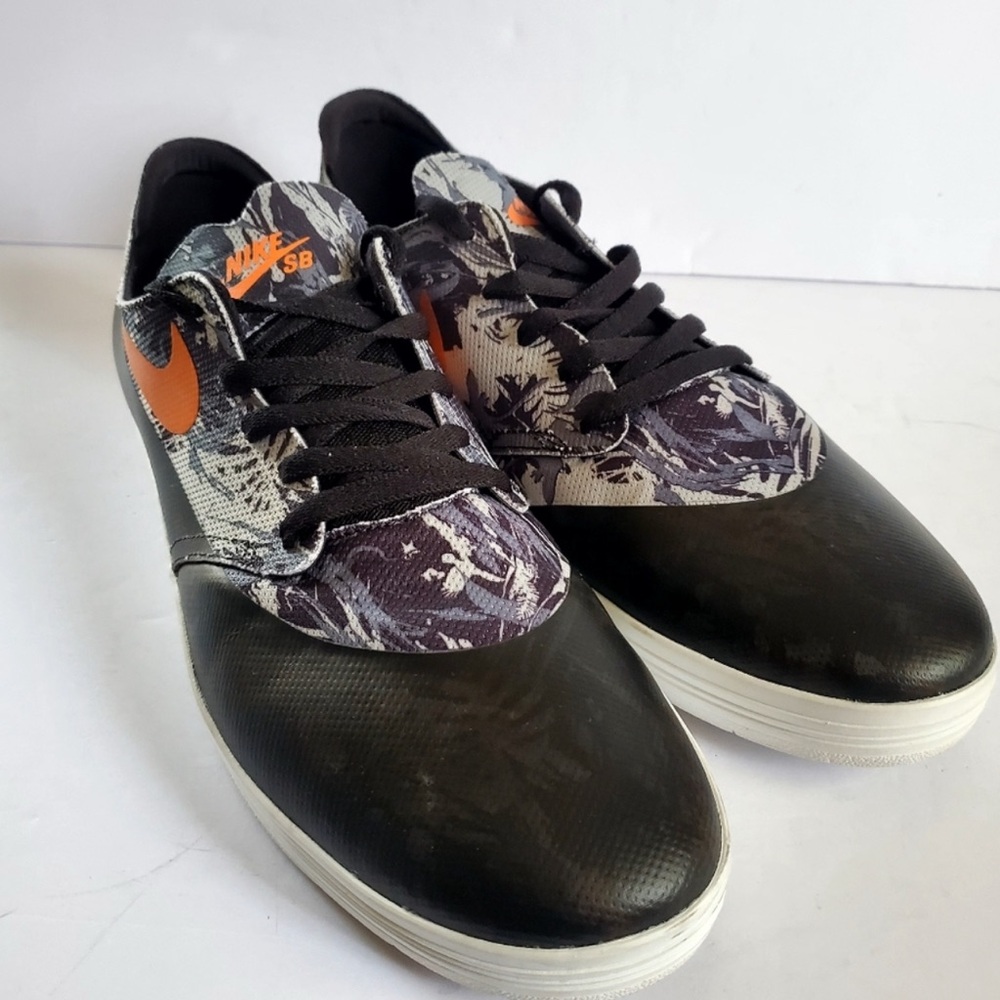 Nike Men's SB Lunar Black/Orange Size 14
